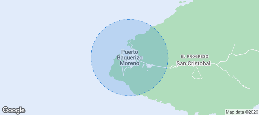 Puerto Baquerizo Moreno Airbnb map